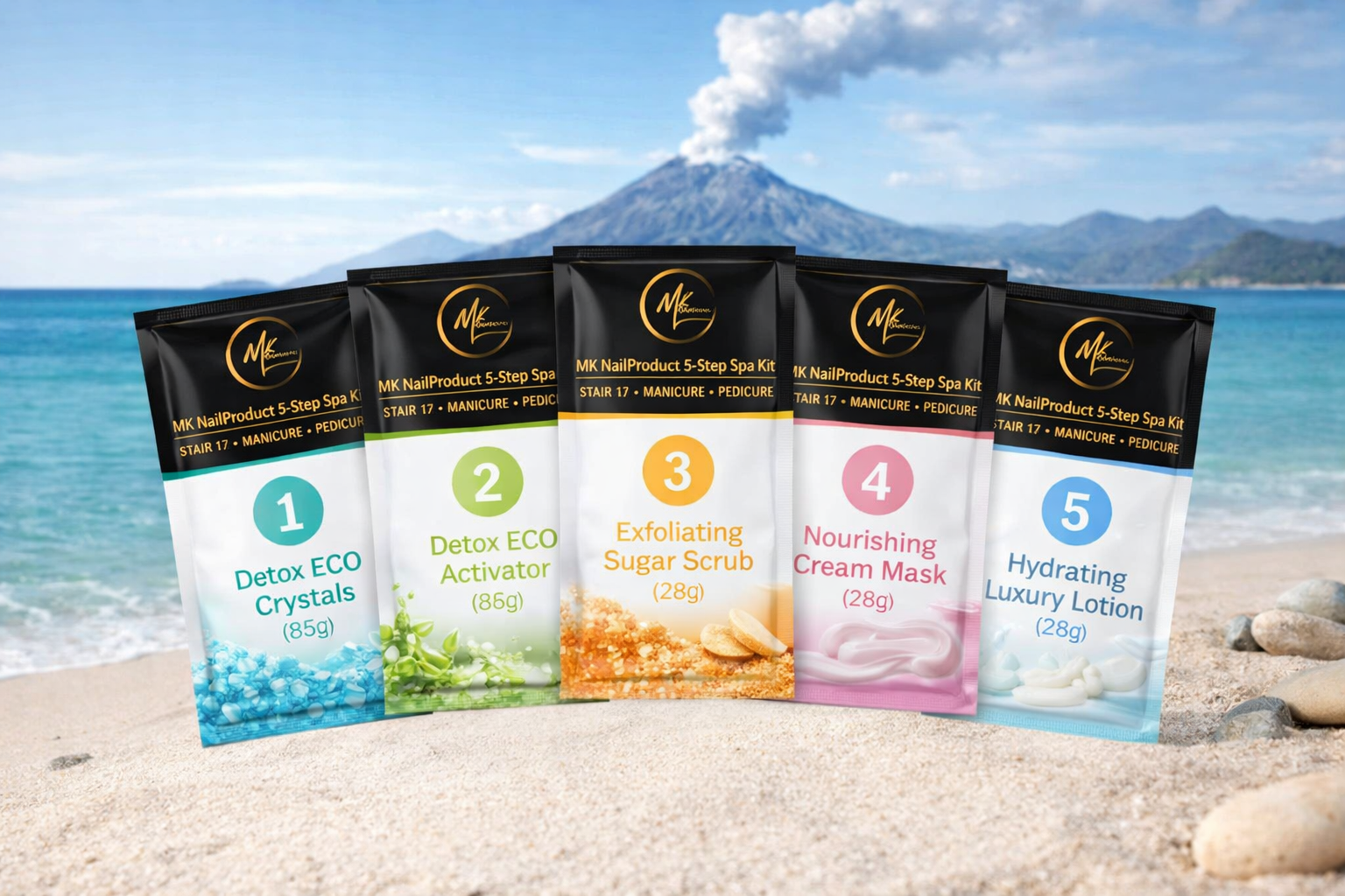 MK Nails Deluxe 5-Step Spa Kit