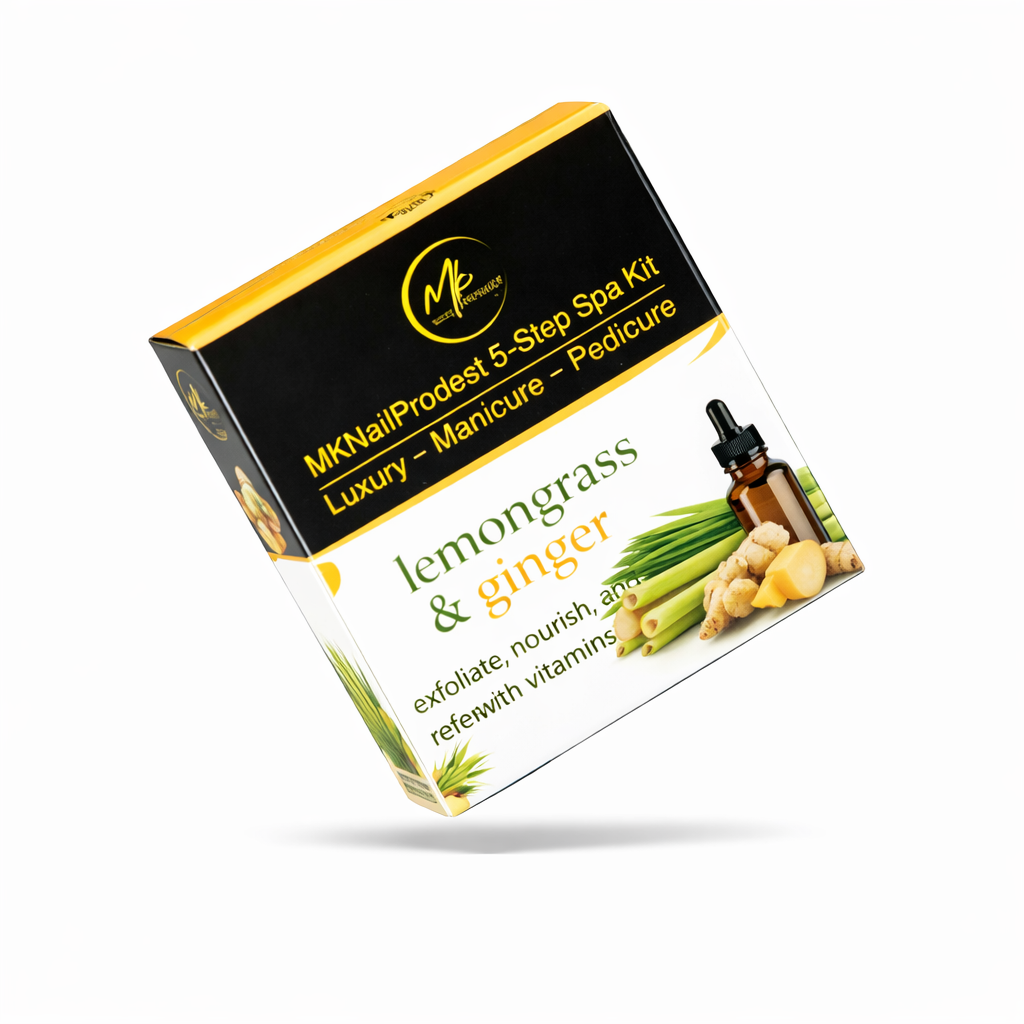 Lemongrass & Ginger - MK Nails Deluxe 5-Step Spa Kit